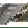 Mexen X-Wall-R étagère encastrée avec rebord 75 x 30 cm, blanche - 1920753010