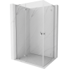 Mexen Mist-H L Duo cabine de douche pivotante gauche 110 x 70 cm, transparent, chrome - 8A5L-110L-070P-01-00