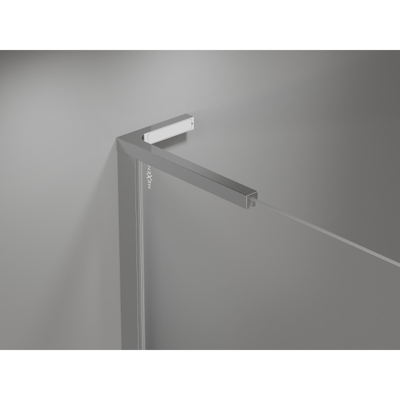 Mexen Mist-H L Duo cabine de douche pivotante 75 x 75 cm, transparent, chrome - 8A5L-075L-075P-01-00