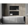 Mexen X-Wall-R étagère avec rebord 75 x 30 cm, noir - 1970753010