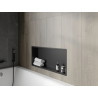 Mexen X-Wall-R étagère encastrée avec collerette 75 x 30 cm, noire - 1970753010
