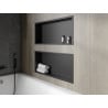 Mexen X-Wall-R étagère encastrée avec rebord 75 x 30 cm, noire - 1970753010