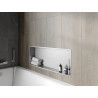 Mexen X-Wall-R étagère à encastrer avec collerette 90 x 30 cm, inox - 1910903010