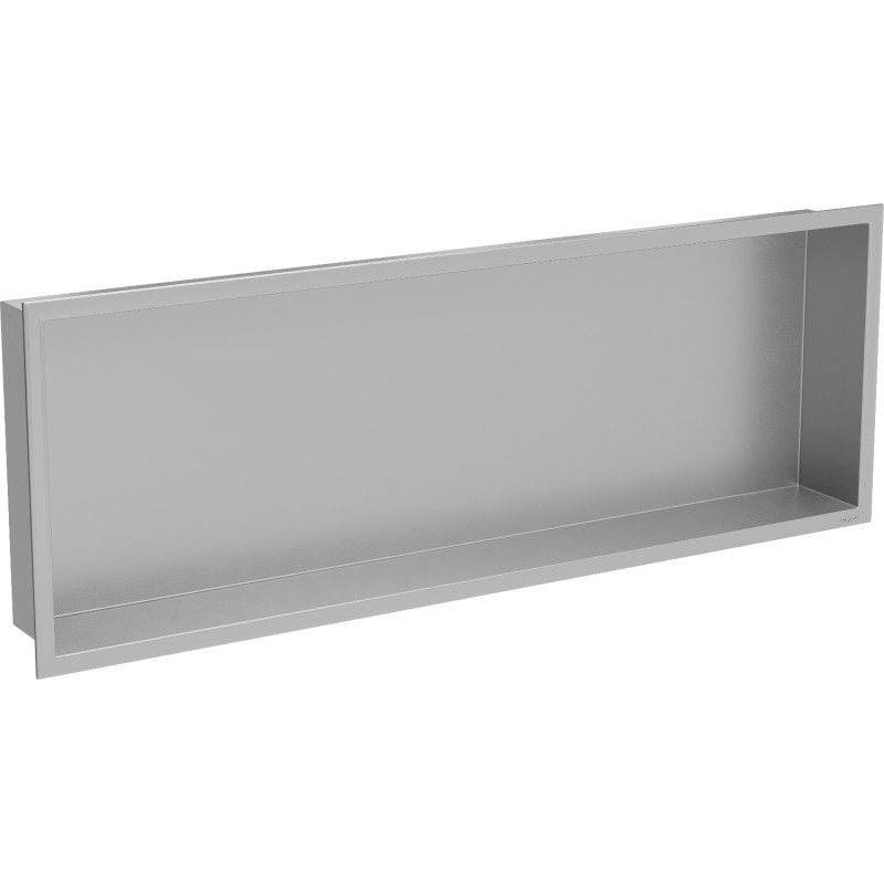 Mexen X-Wall-R étagère à encastrer avec collerette 90 x 30 cm, inox - 1910903010