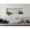Mexen X-Wall-R étagère encastrée avec collerette 90 x 30 cm, blanche - 1920903010