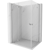 Mexen Mist-H L Duo cabine de douche pivotante gauche 120 x 90 cm, transparent, chrome - 8A5L-120L-090P-01-00