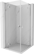 Mexen Mist-H L Duo cabine de douche battante 100 x 100 cm, transparent, chrome - 8A5L-100L-100P-01-00