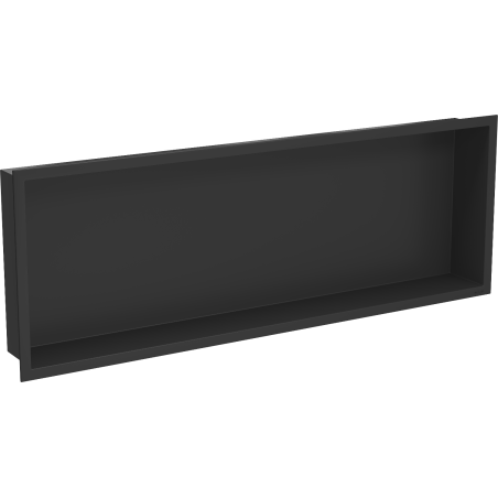 Mexen X-Wall-R étagère encastrée avec rebord 90 x 30 cm, noire - 1970903010