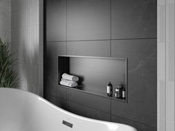 Mexen X-Wall-R étagère encastrée avec rebord 90 x 30 cm, noire - 1970903010