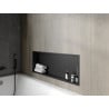 Mexen X-Wall-R étagère encastrée avec collerette 90 x 30 cm, noire - 1970903010