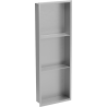 Mexen X-Wall-R étagère encastrée avec collerette et étagère 90 x 30 cm, inox - 1910903010S