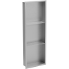 Mexen X-Wall-R étagère encastrée avec rebord et étagère 90 x 30 cm, inox - 1910903010S