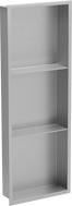 Mexen X-Wall-R étagère encastrée avec rebord et tablette 90 x 30 cm, inox - 1910903010S