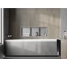 Mexen X-Wall-R étagère encastrée avec collerette et étagère 90 x 30 cm, inox - 1910903010S
