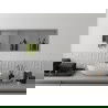 Mexen X-Wall-R étagère encastrée avec rebord et étagère 90 x 30 cm, inox - 1910903010S