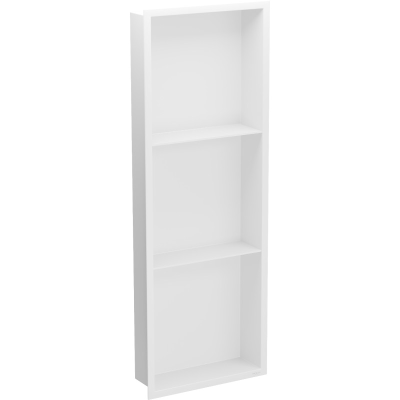 Mexen X-Wall-R étagère encastrée avec col et étagère 90 x 30 cm, blanche - 1920903010S
