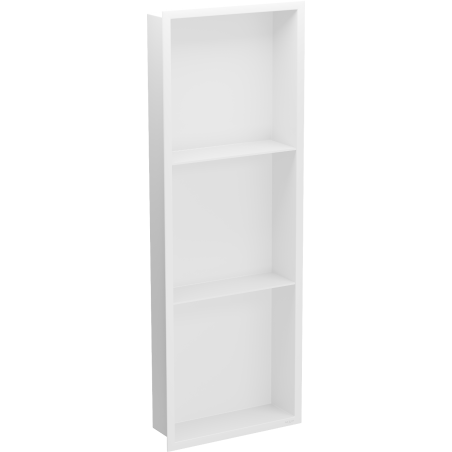 Mexen X-Wall-R étagère encastrée avec col et étagère 90 x 30 cm, blanche - 1920903010S