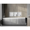 Mexen X-Wall-R étagère encastrée avec col et étagère 90 x 30 cm, blanche - 1920903010S