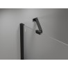 Mexen Mist-H Duo cabine de douche pivotante gauche 100 x 85 cm, transparent, noir - 8A5-100L-085P-70-00
