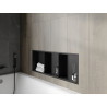Mexen X-Wall-R étagère encastrée avec collerette et étagère 90 x 30 cm, noire - 1970903010S