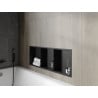 Mexen X-Wall-R étagère encastrée avec rebord et étagère 90 x 30 cm, noire - 1970903010S