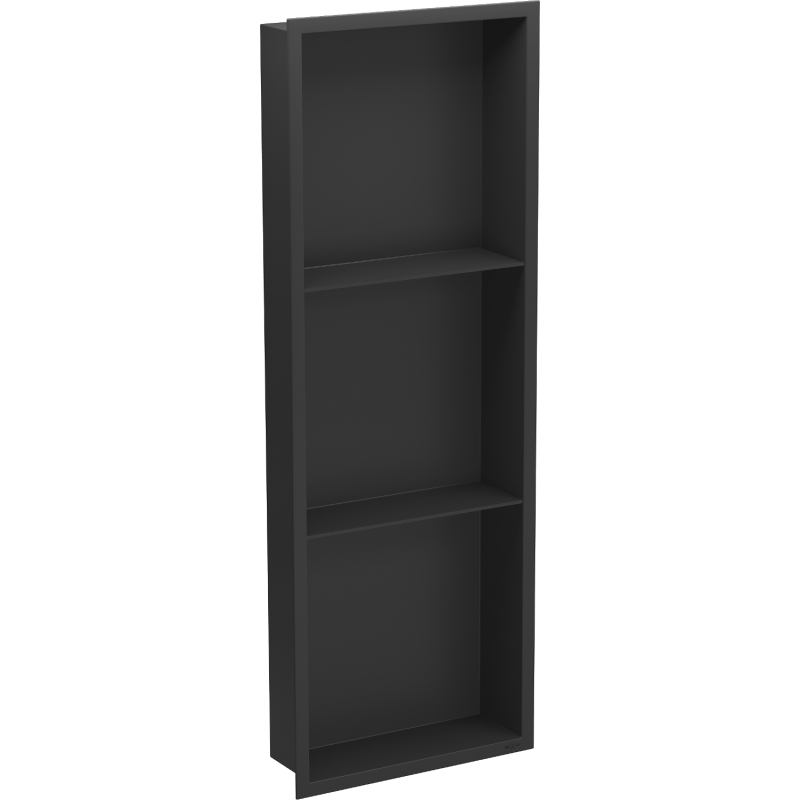 Mexen X-Wall-R étagère encastrée avec rebord et étagère 90 x 30 cm, noir - 1970903010S
