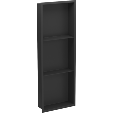 Mexen X-Wall-R étagère encastrée avec rebord et étagère 90 x 30 cm, noir - 1970903010S