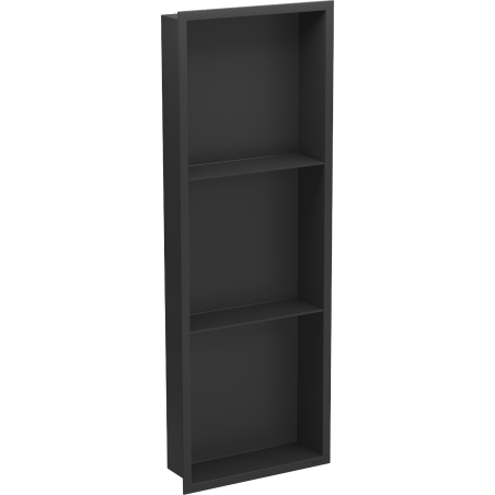 Mexen X-Wall-R étagère encastrée avec rebord et étagère 90 x 30 cm, noire - 1970903010S