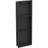 Mexen X-Wall-R étagère encastrée avec rebord et étagère 90 x 30 cm, noir - 1970903010S