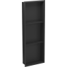 Mexen X-Wall-R étagère encastrée avec rebord et étagère 90 x 30 cm, noire - 1970903010S