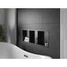 Mexen X-Wall-R étagère encastrée avec collerette et étagère 90 x 30 cm, noire - 1970903010S