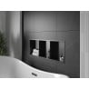 Mexen X-Wall-R étagère encastrée avec rebord et étagère 90 x 30 cm, noire - 1970903010S