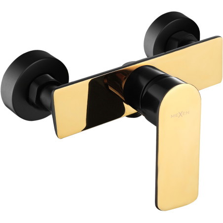 Mexen Alfa mitigeur de douche, noir/doré - 745740-75