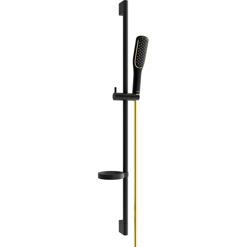 Mexen DS49 ensemble de douche coulissant, noir/or - 785494583-57