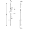Mexen DS74 ensemble de douche coulissant, noir - 785744583-70