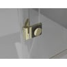 Mexen Mist-H L Duo cabine de douche pivotante 70 x 70 cm, transparent, dorée - 8A5L-070L-070P-50-00
