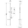 Mexen DS72 ensemble de douche coulissant, chrome - 785724583-00