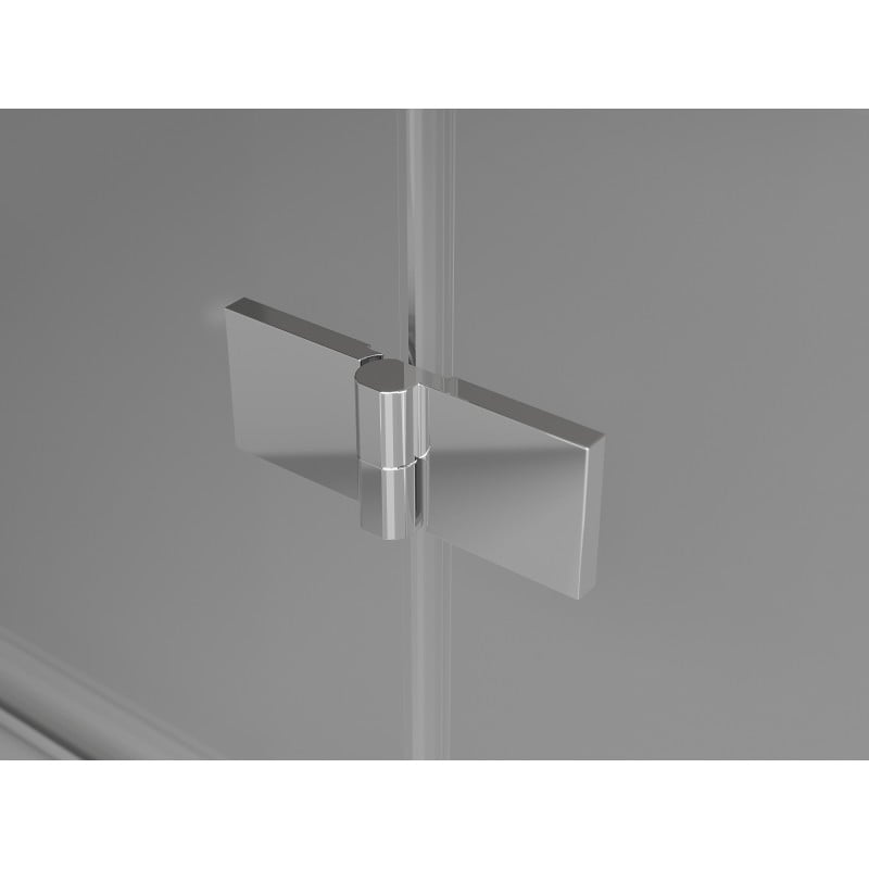 Mexen Mist-H porte de douche pivotante gauche 75 cm, transparent, chrome - 8A5-075-000-01-00-L