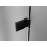 Mexen Lunar-B cabine de douche pivotante gauche 100 x 70 cm, transparent, noir - 832-100-070-70-00-L