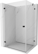 Mexen Lunar-B cabine de douche à charnière gauche 90 x 80 cm, transparent, noir - 832-090-080-70-00-L