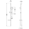 Mexen DS05 ensemble de douche coulissant, chrome - 785054583-00