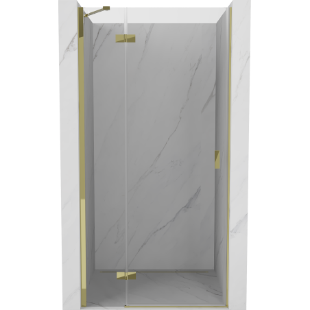 Mexen Mist-H porte de douche pivotante gauche 80 cm, transparent, doré - 8A5-080-000-50-00-L