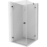 Mexen Lunar-B cabine de douche pivotante gauche 90 x 90 cm, transparent, noir - 832-090-090-70-00-L