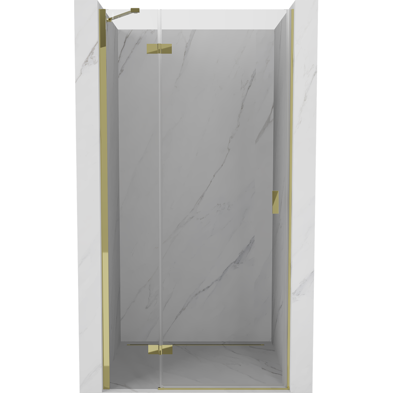 Mexen Mist-H porte de douche pivotante gauche 85 cm, transparent, doré - 8A5-085-000-50-00-L