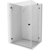 Mexen Lunar-B cabine de douche battante gauche 100 x 90 cm, transparent, noir - 832-100-090-70-00-L