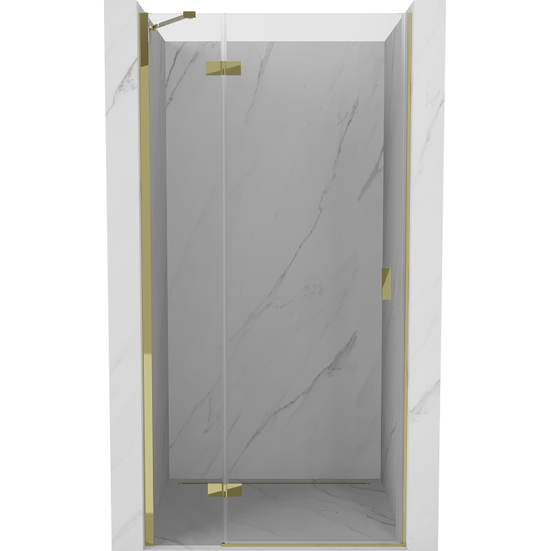 Mexen Mist-H porte de douche pivotante gauche 115 cm, transparent, doré - 8A5-115-000-50-00-L