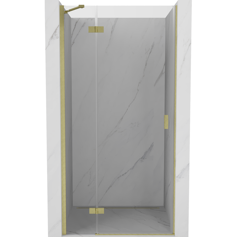 Mexen Mist-H porte de douche pivotante gauche 70 cm, transparent, doré brossé - 8A5-070-000-55-00-L
