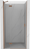 Mexen Mist-H porte de douche pivotante gauche 115 cm, transparent, cuivre brossé - 8A5-115-000-65-00-L
