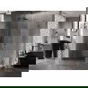 Cabine de douche pivotante gauche Mexen Lunar-B 75 x 70 cm, transparente, gun metal - 832-075-070-95-00-L