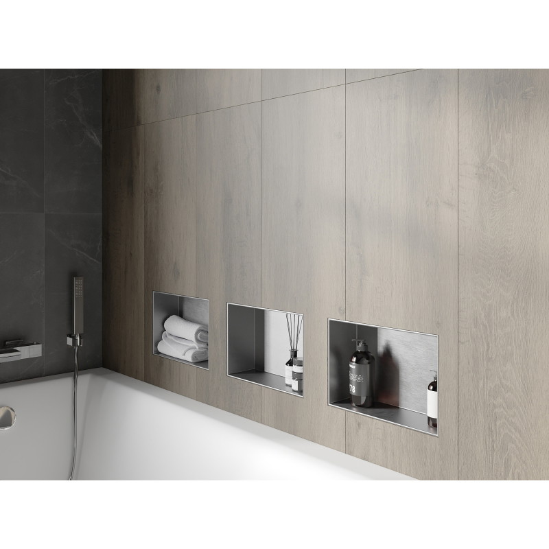 Mexen X-Wall-NR niche sans rebord 30 x 20 cm, inox - 1911302010
